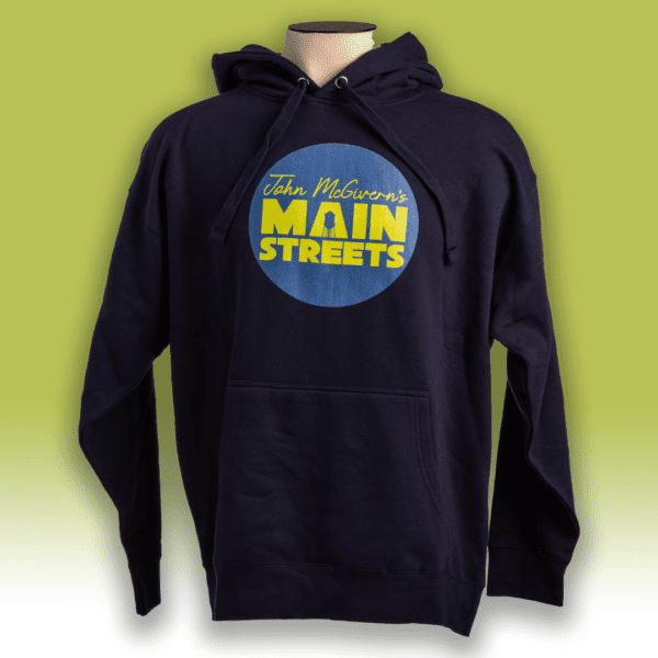 Main Streets Circle Logo Unisex Hoodie - Image 3