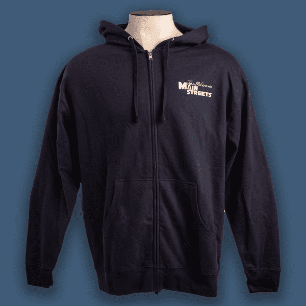 Unisex fleece zip up hoodie